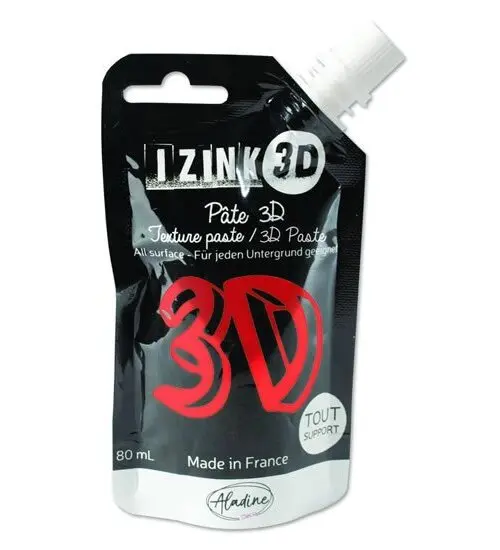 Reliéfní pasta 3D IZINK - tomato, červená, 80 ml