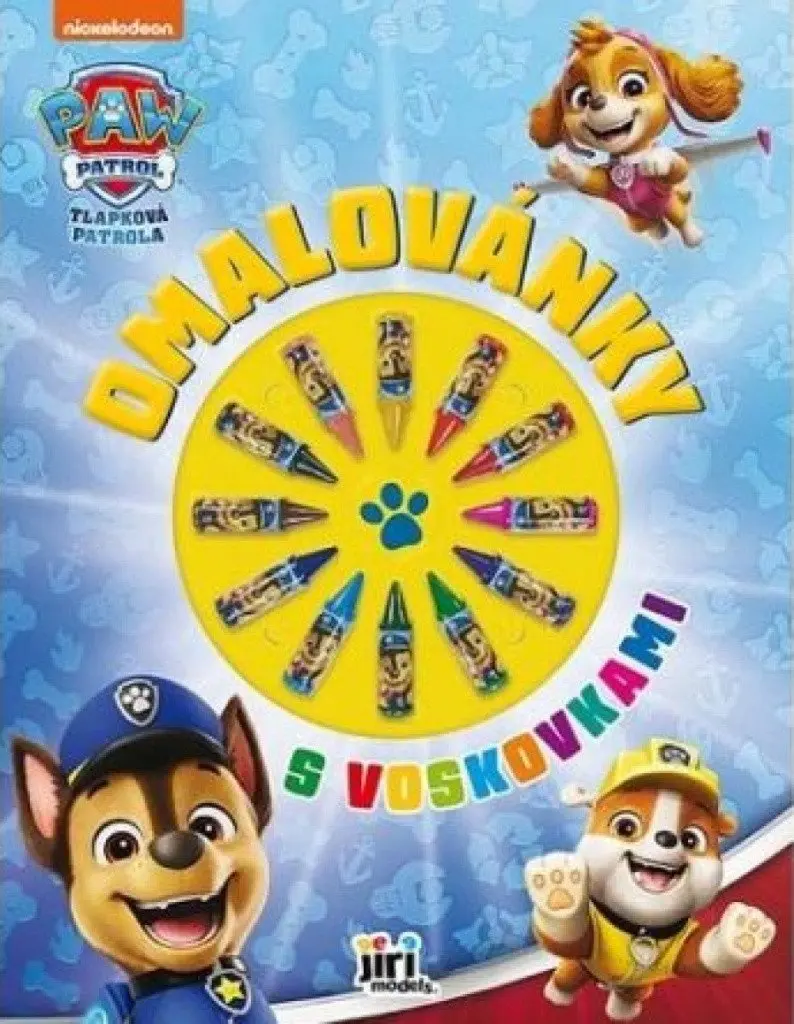 Jiri Models Omalovánky s voskovkami Tlapková patrola
