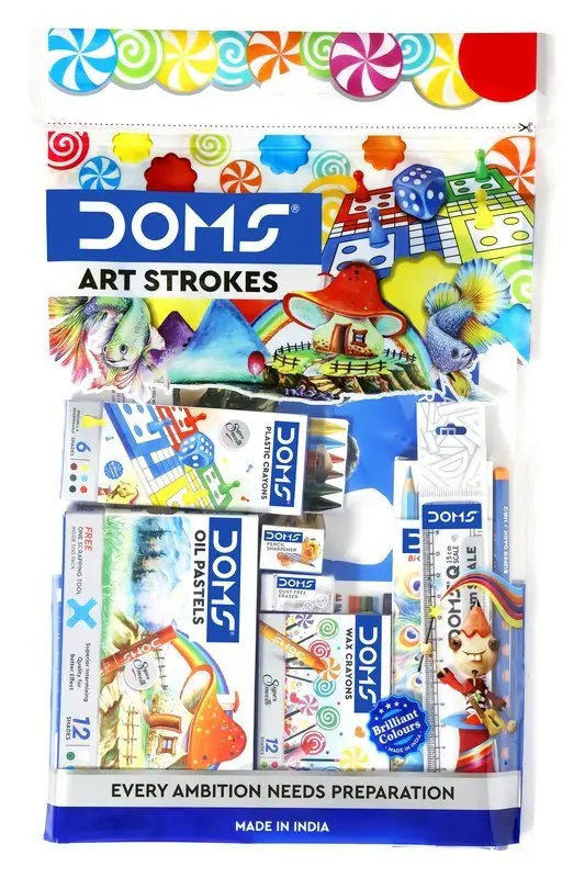 Sada na kreslení a malování DOMS Art Strokes - 39 ks v závěsném pouzdru