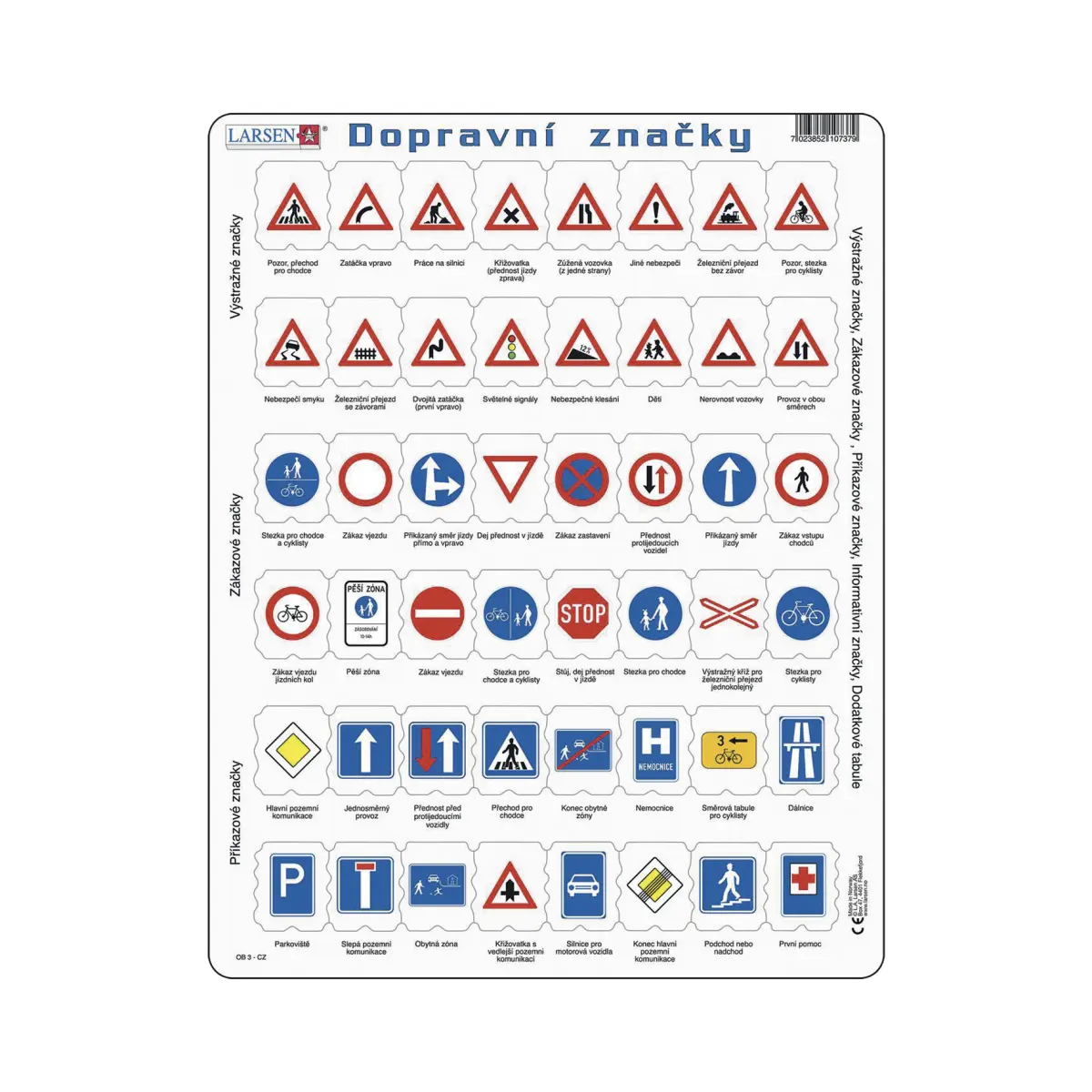 DOPRAVNÍ ZNAČKY 48 d. EDU Puzzle - Larsen