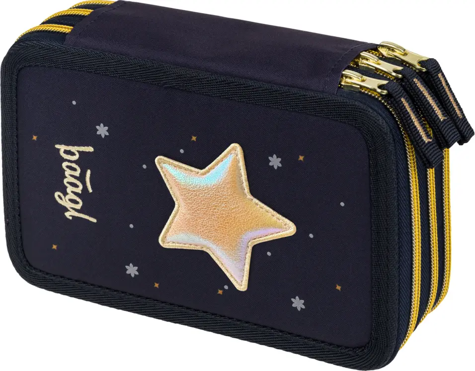 Školský trojposchodový peračník Baagl Unicorn Gold