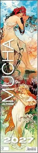 Nástěnný kalendář 2027 vázankový Helma Alfons Mucha