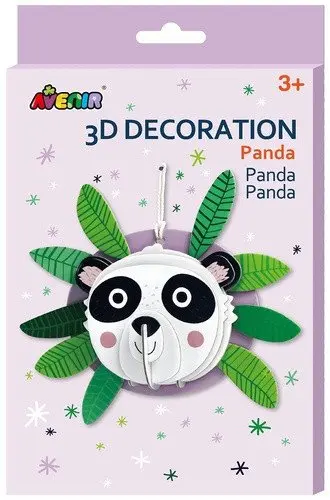 3D dekorace na zeď - Panda - puzzle z kategorie 3D puzzle