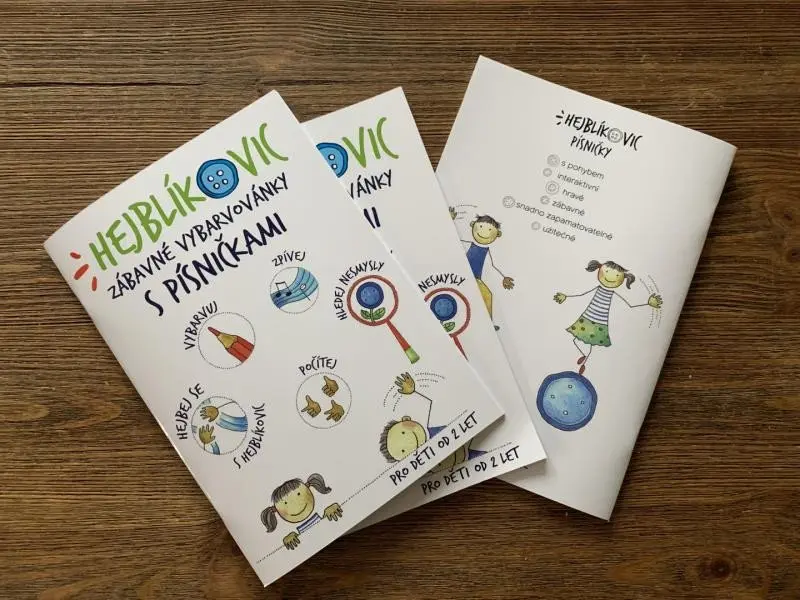 Hejblíkovic zábavné vybarvovánky s písničkami - Renata Dudová