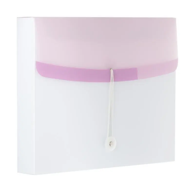 Color Dream box na spisy s gumičkou A4 PP - bílo-fialový 700 µ