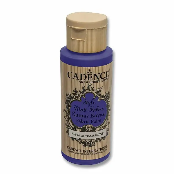 Textilní barva Cadence Style Matt Fabric - modrá námořní / 50 ml