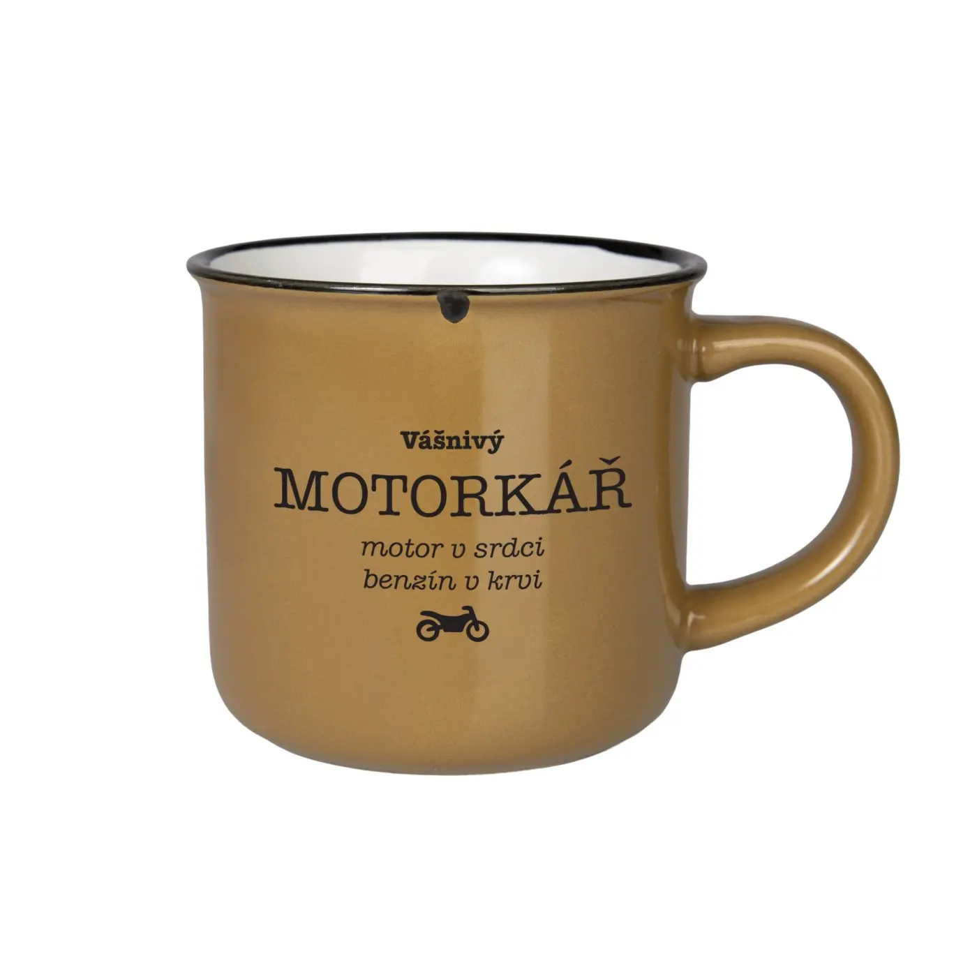 Kameninový plecháček - Vášnivý motorkář - Albi