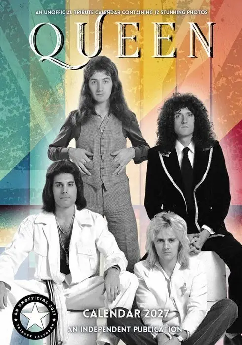 Nástěnný kalendář 2027: Queen (A3 29,7 x 42 cm)
