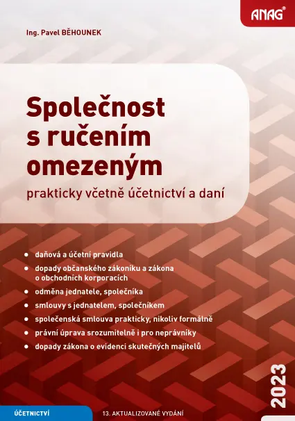Společnost s ručením omezeným – prakticky včetně účetnictví a daní 2023 - Pavel Běhounek