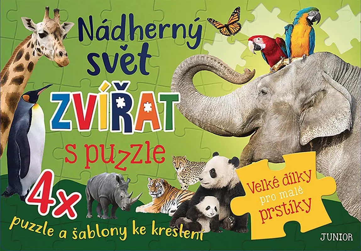 Nádherný svět zvířat s puzzle - kolektiv autorů