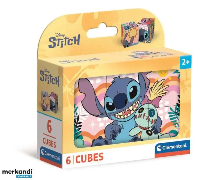 Clementoni - Obrázkové kostky- Stitch 6 kostek