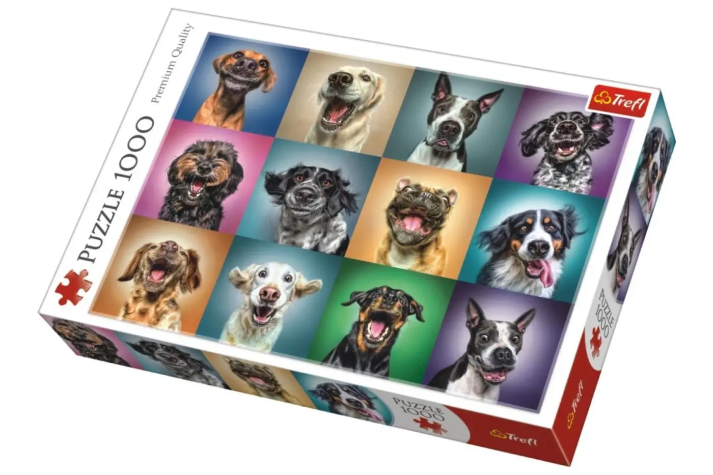 Trefl Puzzle Veselé psí portréty / 1000 dílků - Tolo