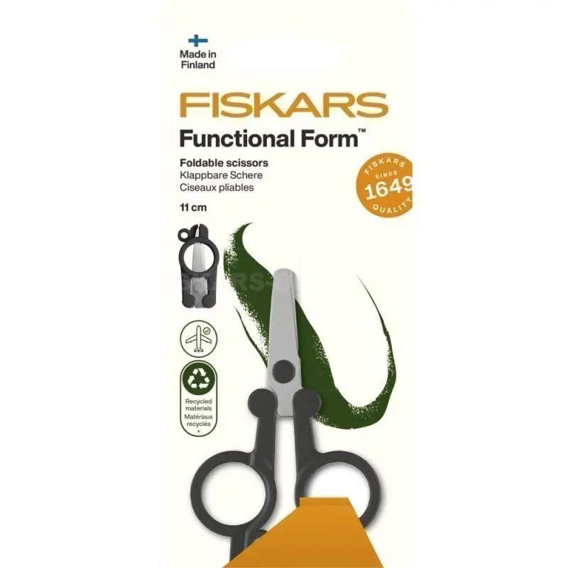 Fiskars Functional Form recyklované cestovní nůžky skládací