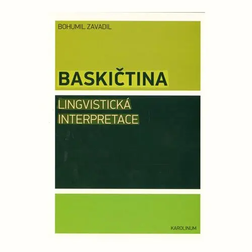 Baskičtina: Lingvistická interpretace - Bohumil Jaša