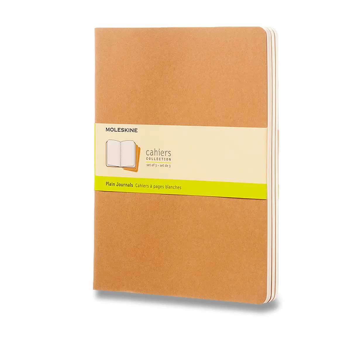 Sešity Moleskine Cahier, XL, čisté, 3 ks - karton