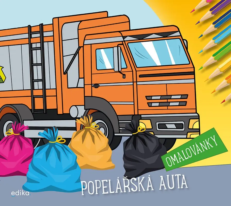 Popelářská auta - Omalovánky - Michaela Tučková