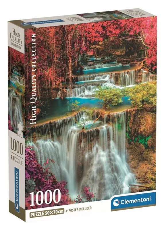 Clementoni - Puzzle 1000 Barevné thajské vodopády