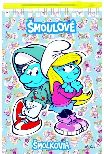 Šmoulové Blok A5 s kroužkovou vazbou + kuličkové pero