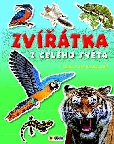Zvířátka z celého světa kniha plná samolepek