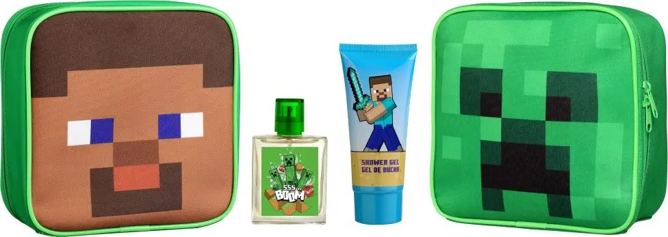Toaletní taštička Minecraft EDT 50 ml + sprchový gel 100 ml - Trim
