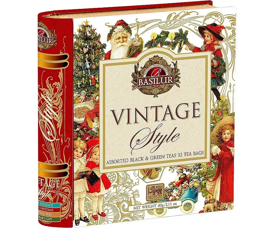BASILUR Vintage Book Assorted plech 32 sáčků