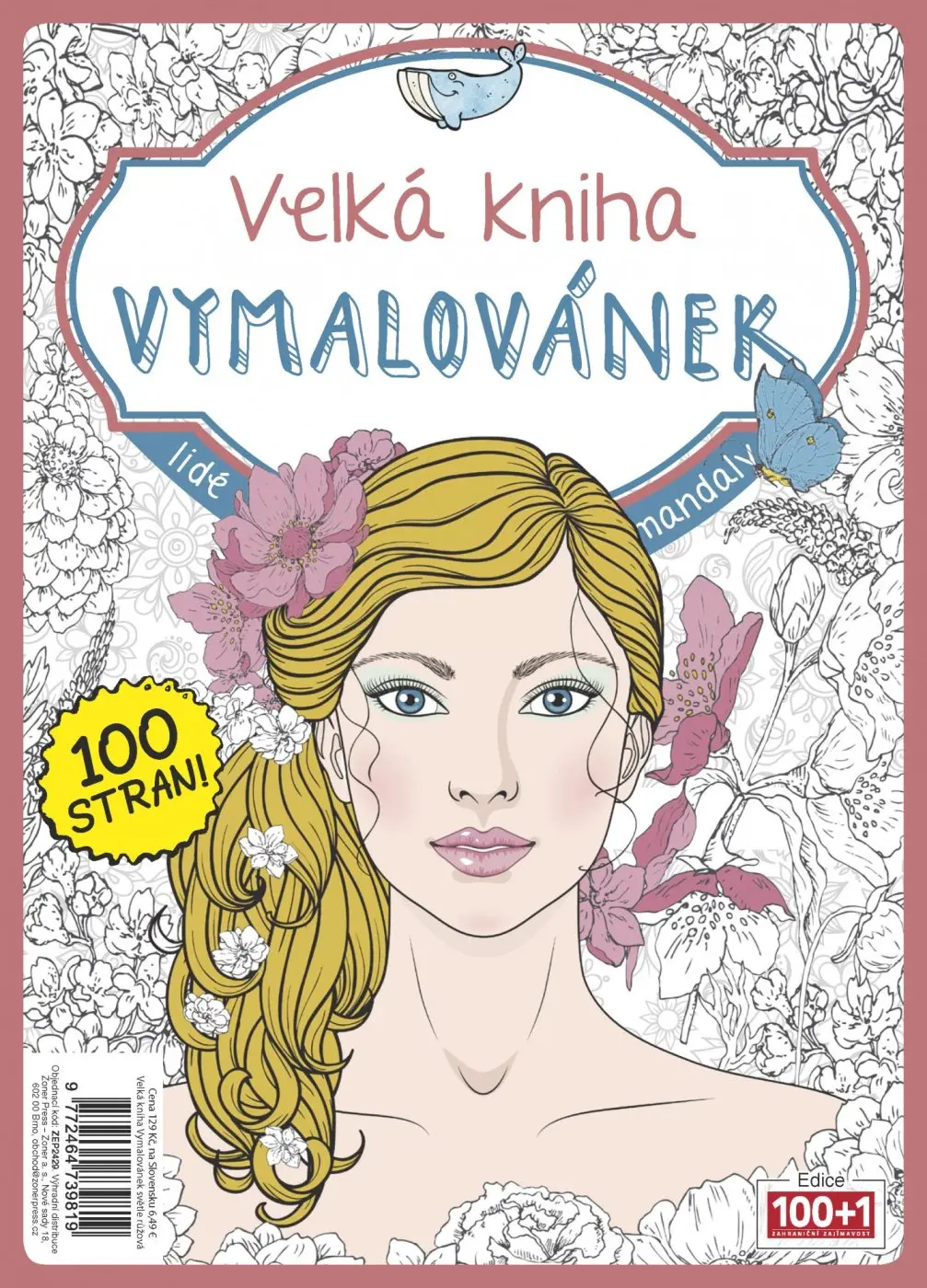 Velká kniha vymalovánek - světle růžová - kolektiv autorů