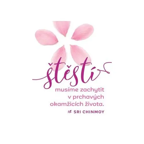 Magnet na lednici - Štěstí musíme zachytit v prchavých okamžicích života - Sri Chinmoy