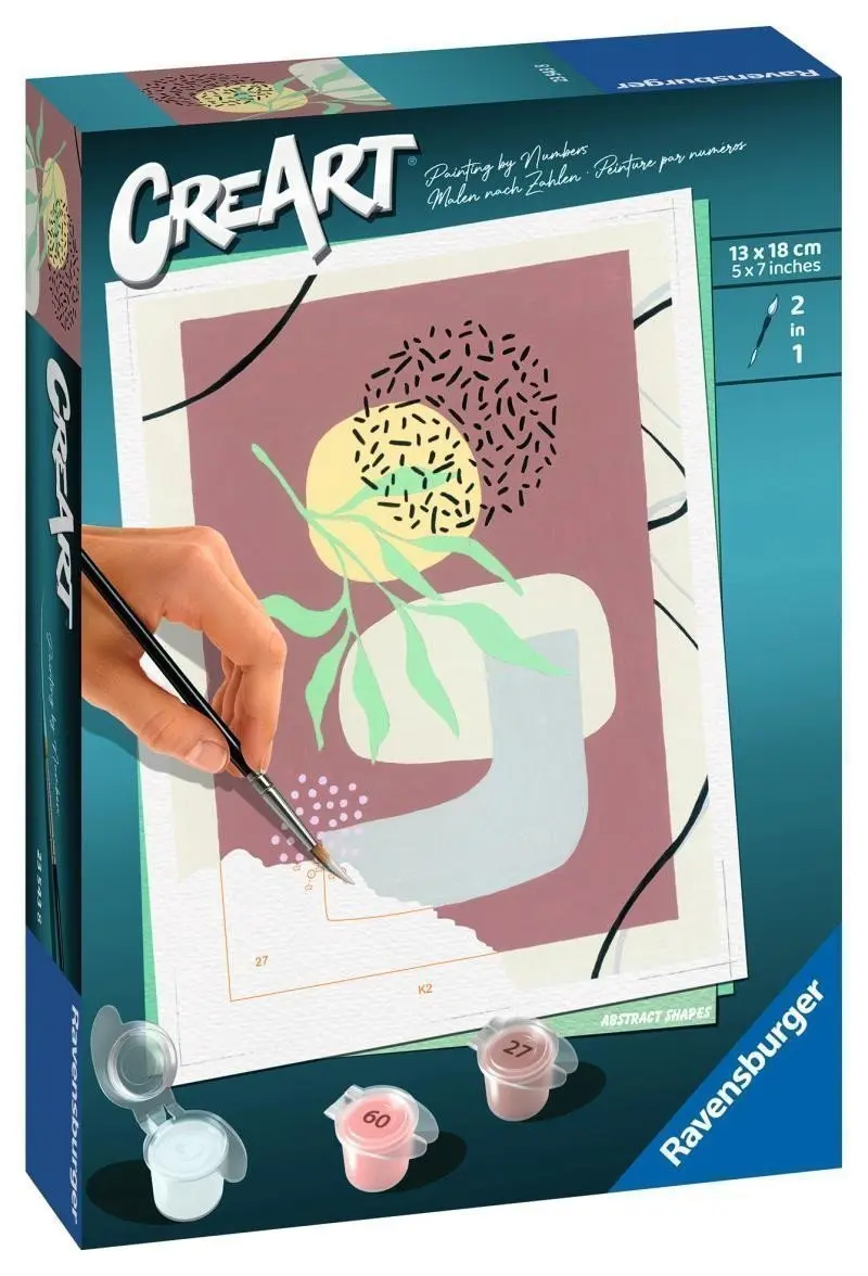CreArt 235438 Buď šťastný: Abstraktní tvary