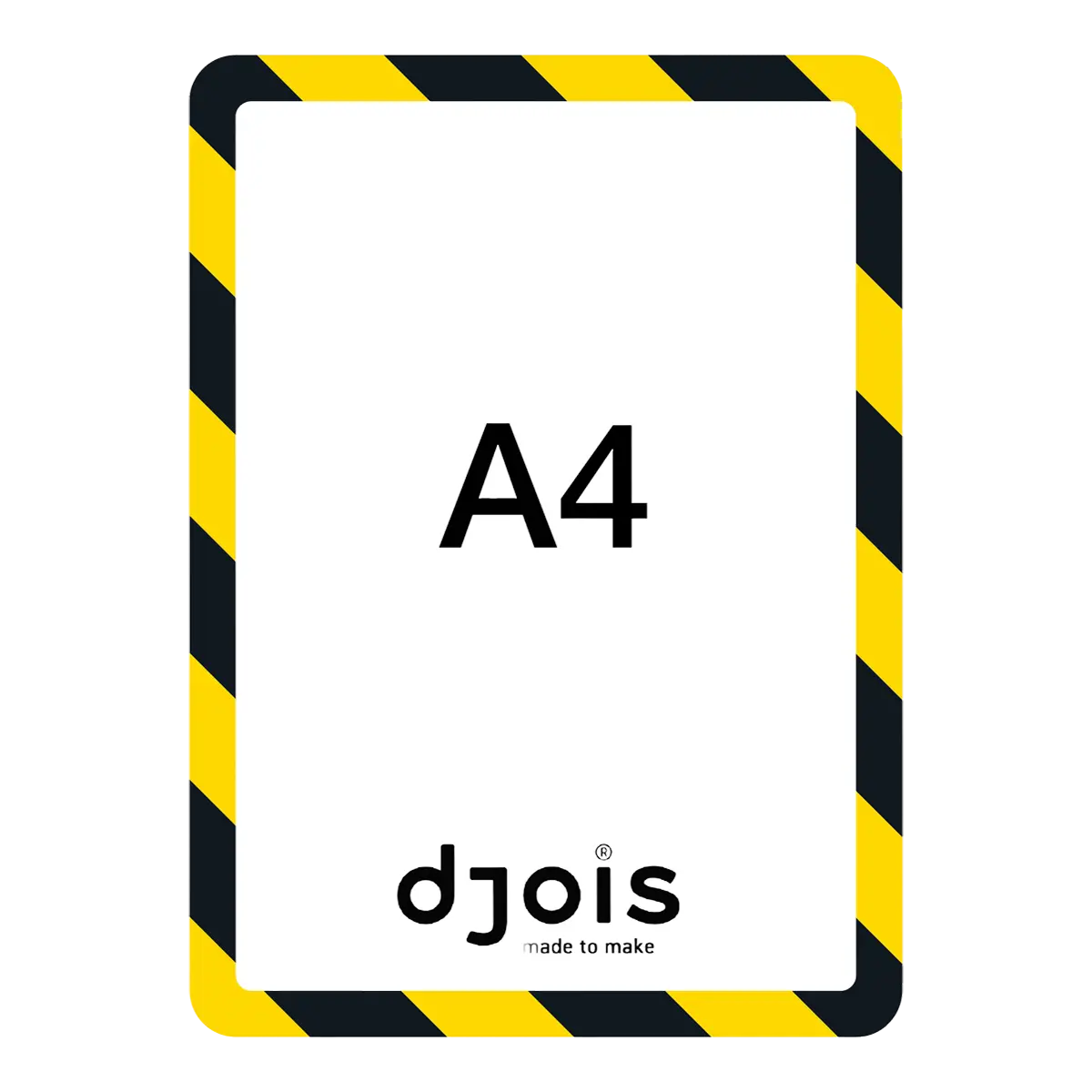 djois bezpečnostní magnetický rámeček - Magneto, A4, žluto-černý, 2 ks