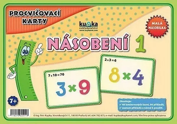 Procvičovací karty - násobení 1
