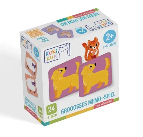 Kukikuk Grooosses Memo-Spiel Tiere auf dem Hof