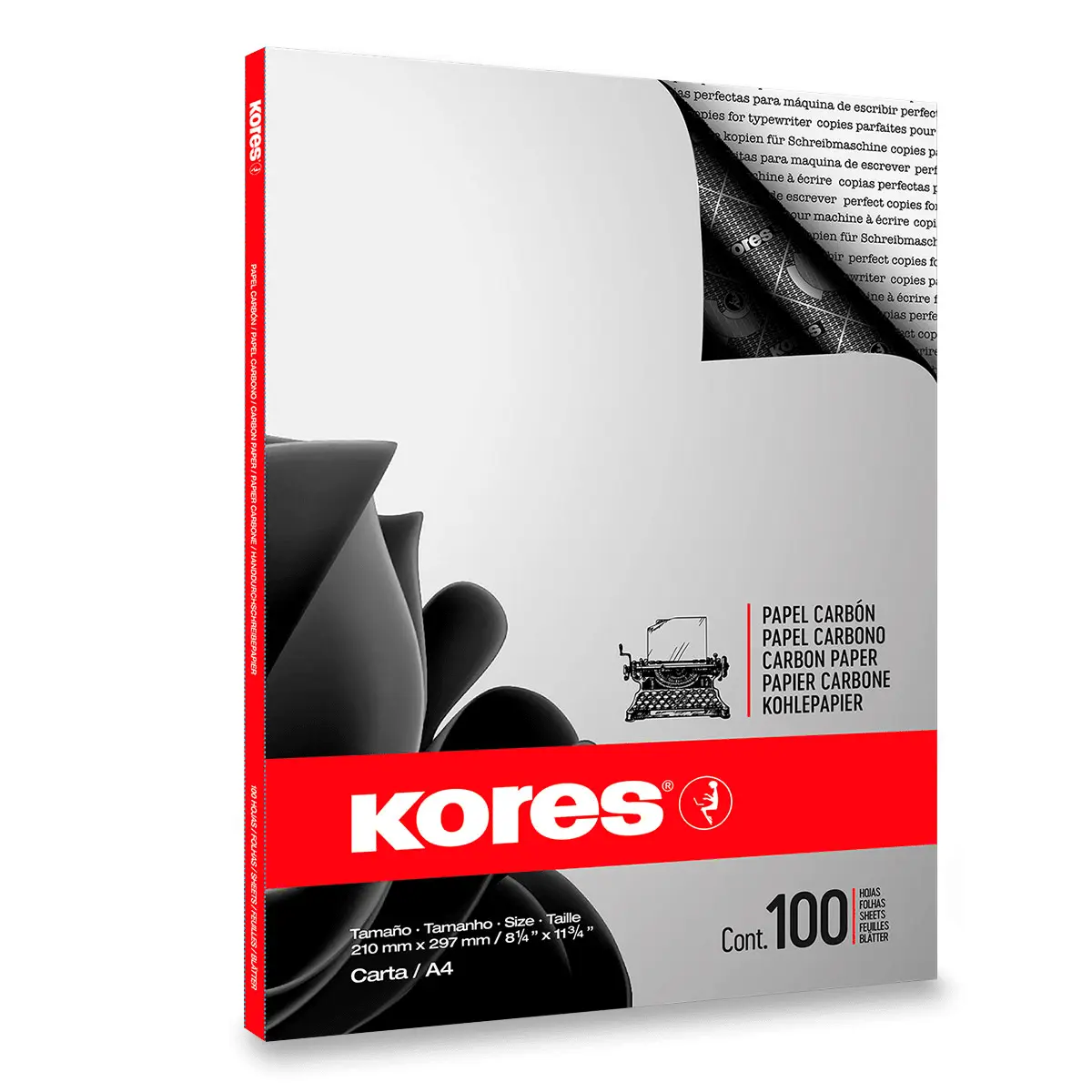 Kores - uhlový papír - 100 listů
