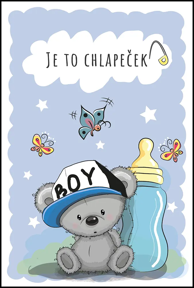 Přání K - K narození dítěte - kluk
