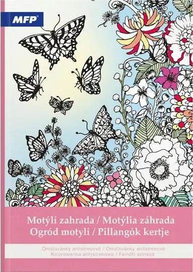Omalovánky antistresové Motýlí zahrada