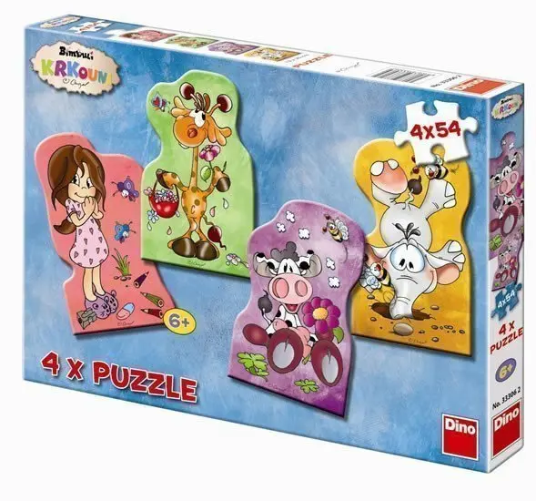 KRKOUNI 4 v 1 - puzzle z kategorie 15 – 60 dielikov