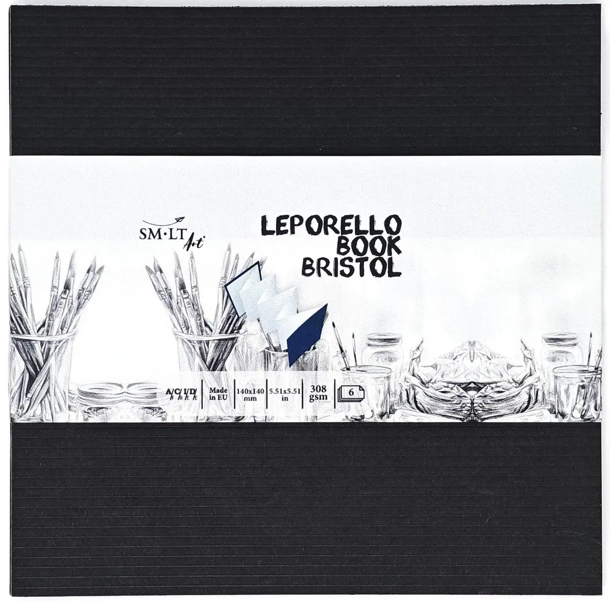 SMLT Art Leporello Bristol 140x140mm - 6 listů
