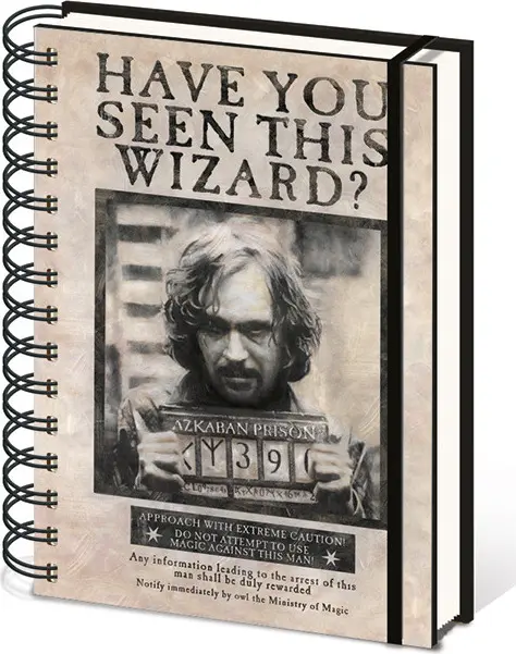 Harry Potter: Zápisník - Sirius Black / A5 kroužkový, linkovaný - Pyramid