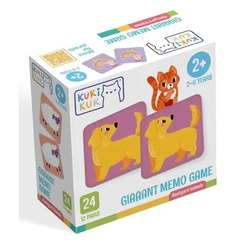 KukiKuk Giaaant Memo Game Backyard Animals
