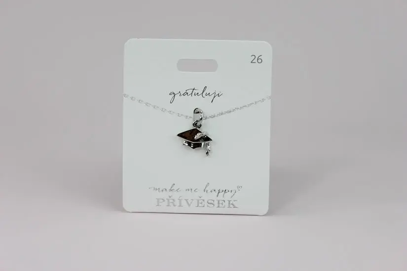 Přívěsek MAKE ME HAPPY Promoce
