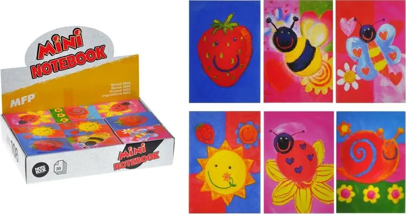 bloček mini kreslené 42x63mm - 35listů