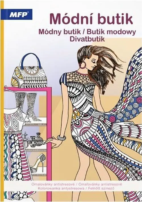 Omalovánky antistresové Módní butik