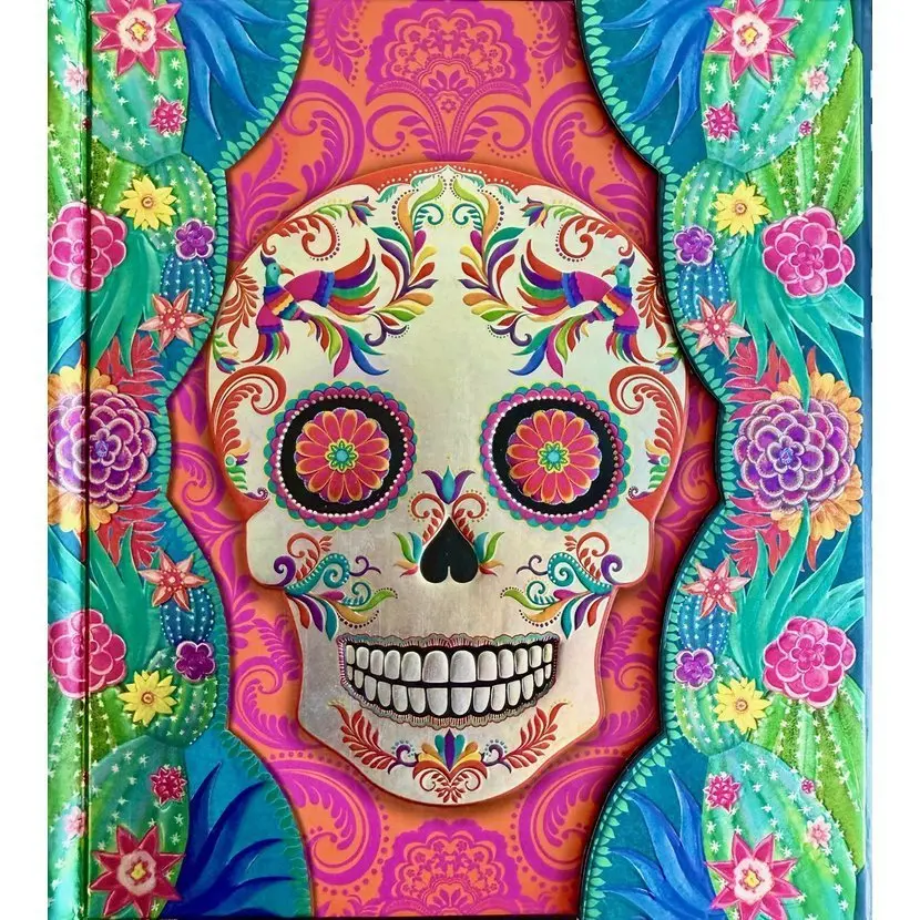 Luxusní zápisník Boncahier Arte Mexicano Lebka