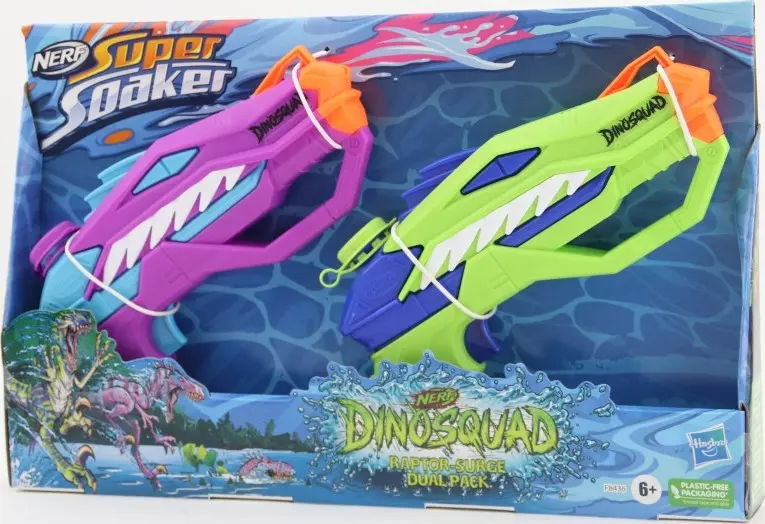 Nerf Dino Super Soaker Raptor Suge dvojbalení - Hasbro