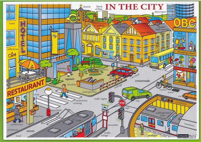 In the city,In the city - kniha z kategorie Jazykové učebnice a slovníky