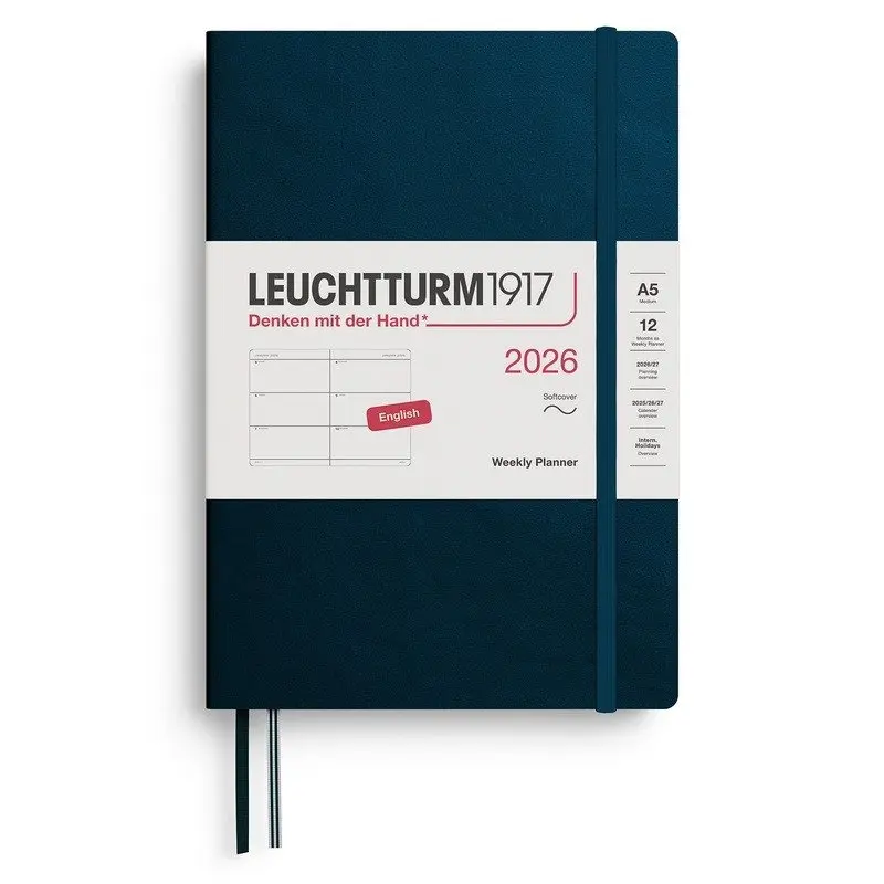 Weekly Planner 2026 Medium (A5) Deep Sea
