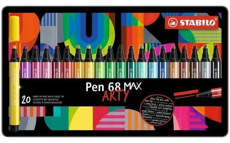 STABILO Pen 68 MAX Arty - 20 ks sada