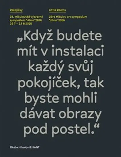 Pokojíčky / Little Rooms - 23. mikulovské výtvarné sympozium “dílna“ 2016 - Petr Veselý