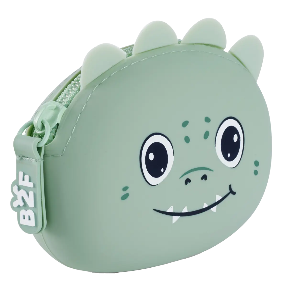 Miquelrius B2F - peněženka se zipem Puppies to go, dinosaurus, mentolová