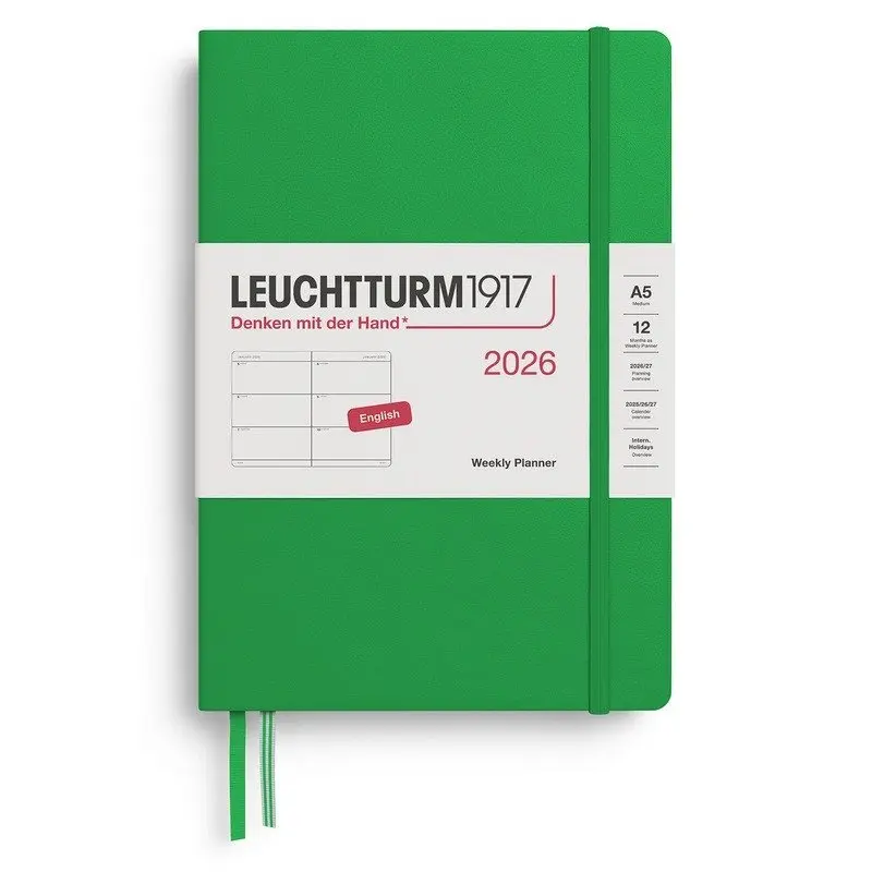 Weekly Planner 2026 Medium (A5) Spring Leaf