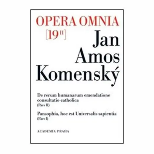Opera omnia 19/II - De retům humanarum emendatione consultatio catholica